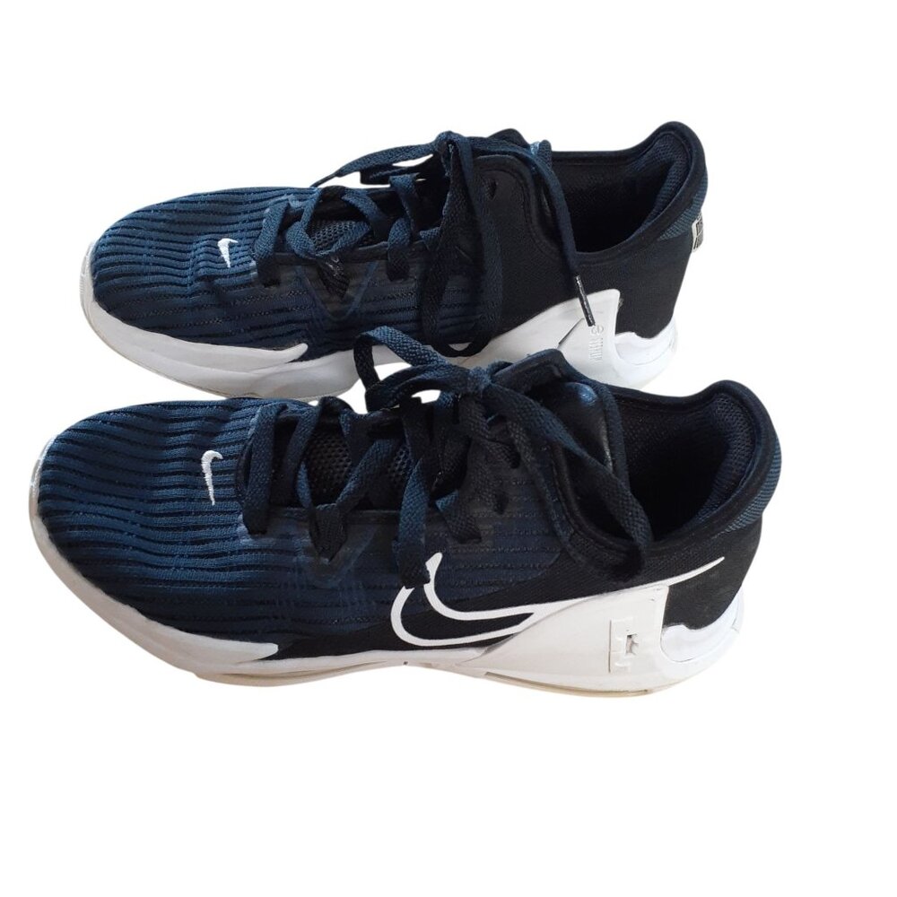 Nike LeBron Witness 6 Basketball Shoes US 7Y Back Dark Obsidian Lace Up